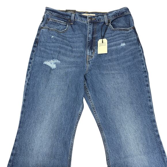 NWT LEVI'S Premium 70's High Flare Women's Jeans Sz 32 Take It Out - Picture 6 of 11